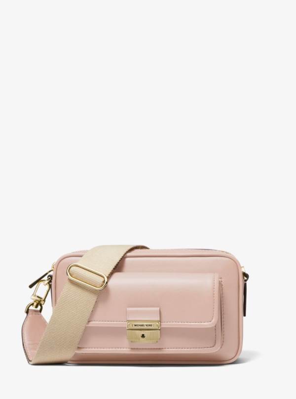 Damske Spojková Taška Michael Kors Bradshaw Medium Leather Camera Ruzove - Kabelky Michael Kors Sleva | DUFYM-1054